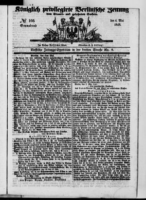 Königlich privilegirte Berlinische Zeitung von Staats- und gelehrten Sachen vom 06.05.1848
