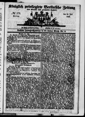 Königlich privilegirte Berlinische Zeitung von Staats- und gelehrten Sachen vom 28.07.1848