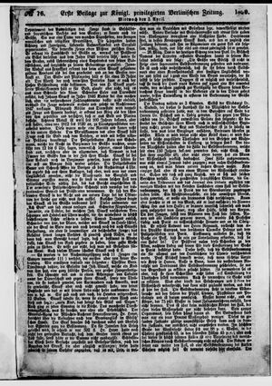 Königlich privilegirte Berlinische Zeitung von Staats- und gelehrten Sachen vom 03.04.1850