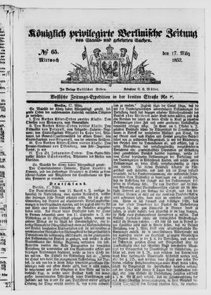 Königlich privilegirte Berlinische Zeitung von Staats- und gelehrten Sachen on Mar 17, 1852