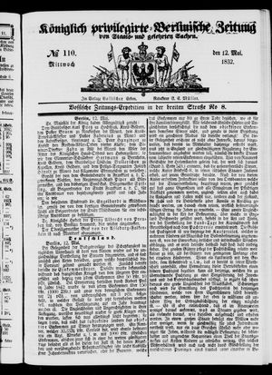 Königlich privilegirte Berlinische Zeitung von Staats- und gelehrten Sachen vom 12.05.1852