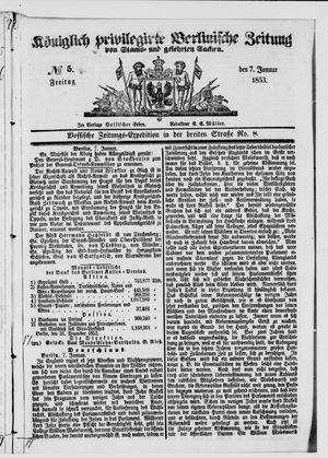 Königlich privilegirte Berlinische Zeitung von Staats- und gelehrten Sachen vom 07.01.1853