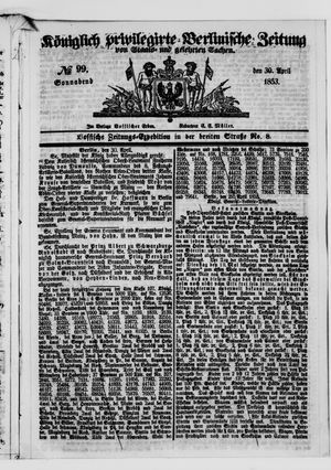 Königlich privilegirte Berlinische Zeitung von Staats- und gelehrten Sachen on Apr 30, 1853
