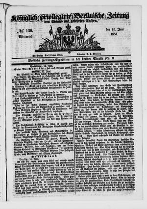 Königlich privilegirte Berlinische Zeitung von Staats- und gelehrten Sachen on Jun 15, 1853