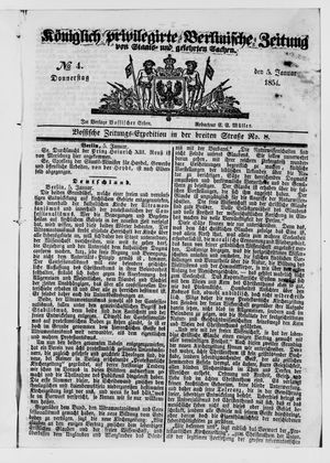 Königlich privilegirte Berlinische Zeitung von Staats- und gelehrten Sachen on Jan 5, 1854
