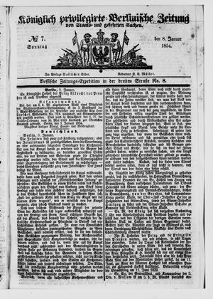 Königlich privilegirte Berlinische Zeitung von Staats- und gelehrten Sachen vom 08.01.1854