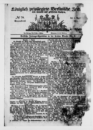 Königlich privilegirte Berlinische Zeitung von Staats- und gelehrten Sachen vom 01.04.1854