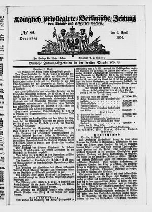 Königlich privilegirte Berlinische Zeitung von Staats- und gelehrten Sachen on Apr 6, 1854
