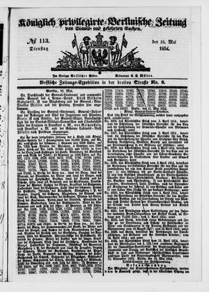 Königlich privilegirte Berlinische Zeitung von Staats- und gelehrten Sachen vom 16.05.1854