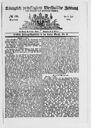 Königlich privilegirte Berlinische Zeitung von Staats- und gelehrten Sachen vom 09.07.1854