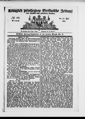 Königlich privilegirte Berlinische Zeitung von Staats- und gelehrten Sachen vom 19.07.1854