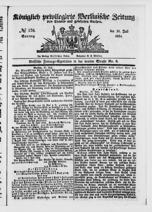 Königlich privilegirte Berlinische Zeitung von Staats- und gelehrten Sachen vom 30.07.1854