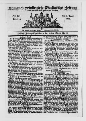 Königlich privilegirte Berlinische Zeitung von Staats- und gelehrten Sachen on Aug 1, 1854