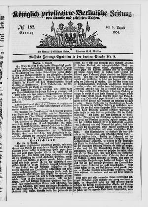 Königlich privilegirte Berlinische Zeitung von Staats- und gelehrten Sachen on Aug 6, 1854