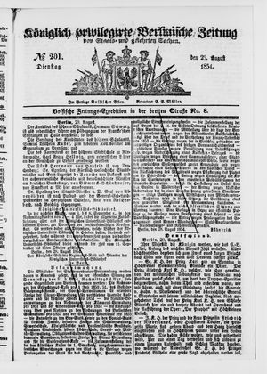 Königlich privilegirte Berlinische Zeitung von Staats- und gelehrten Sachen on Aug 29, 1854