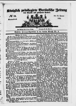 Königlich privilegirte Berlinische Zeitung von Staats- und gelehrten Sachen vom 12.01.1856