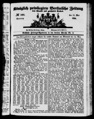 Königlich privilegirte Berlinische Zeitung von Staats- und gelehrten Sachen vom 11.05.1856