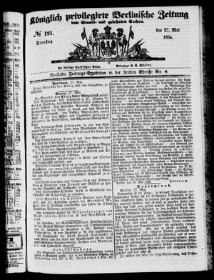 Königlich privilegirte Berlinische Zeitung von Staats- und gelehrten Sachen vom 27.05.1856