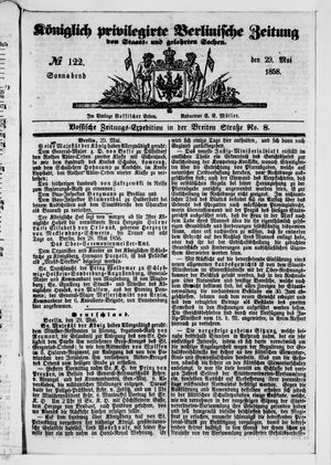 Königlich privilegirte Berlinische Zeitung von Staats- und gelehrten Sachen vom 29.05.1858