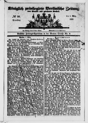 Königlich privilegirte Berlinische Zeitung von Staats- und gelehrten Sachen vom 01.03.1859