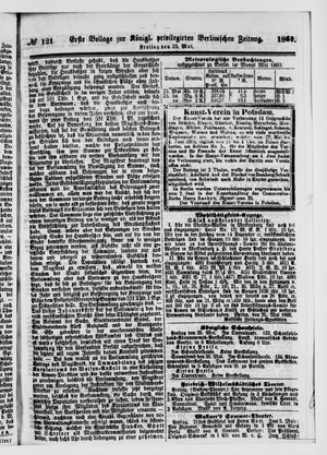 Königlich privilegirte Berlinische Zeitung von Staats- und gelehrten Sachen on May 25, 1860