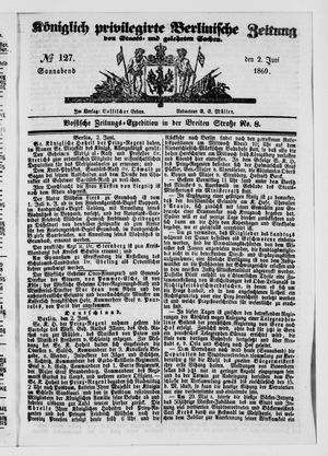 Königlich privilegirte Berlinische Zeitung von Staats- und gelehrten Sachen vom 02.06.1860