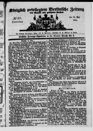 Königlich privilegirte Berlinische Zeitung von Staats- und gelehrten Sachen vom 19.05.1864