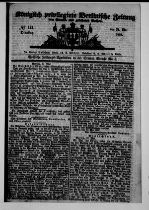 Königlich privilegirte Berlinische Zeitung von Staats- und gelehrten Sachen vom 24.05.1864