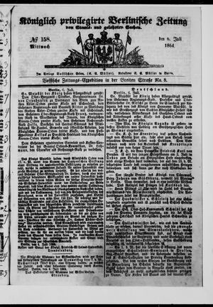 Königlich privilegirte Berlinische Zeitung von Staats- und gelehrten Sachen on Jul 6, 1864