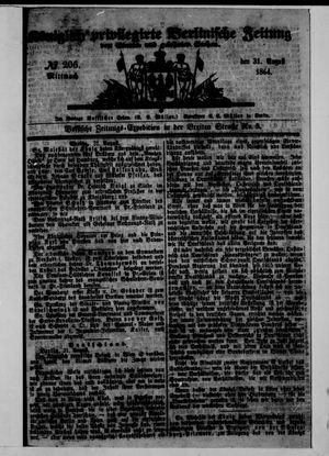 Königlich privilegirte Berlinische Zeitung von Staats- und gelehrten Sachen vom 31.08.1864