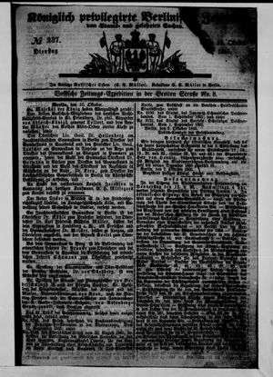 Königlich privilegirte Berlinische Zeitung von Staats- und gelehrten Sachen on Oct 10, 1865