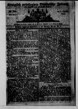 Königlich privilegirte Berlinische Zeitung von Staats- und gelehrten Sachen vom 05.12.1865
