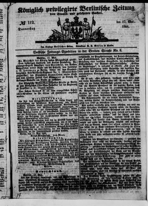 Königlich privilegirte Berlinische Zeitung von Staats- und gelehrten Sachen vom 17.05.1866