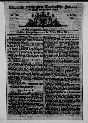 Königlich privilegirte Berlinische Zeitung von Staats- und gelehrten Sachen on Jun 1, 1866