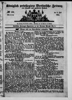 Königlich privilegirte Berlinische Zeitung von Staats- und gelehrten Sachen on Jul 8, 1866