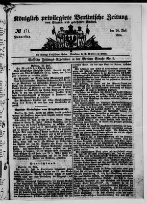 Königlich privilegirte Berlinische Zeitung von Staats- und gelehrten Sachen vom 26.07.1866