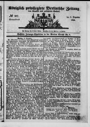Königlich privilegirte Berlinische Zeitung von Staats- und gelehrten Sachen on Dec 8, 1866
