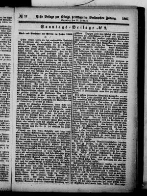 Königlich privilegirte Berlinische Zeitung von Staats- und gelehrten Sachen on Jan 13, 1867