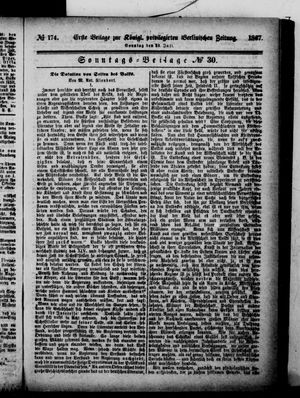 Königlich privilegirte Berlinische Zeitung von Staats- und gelehrten Sachen on Jul 28, 1867