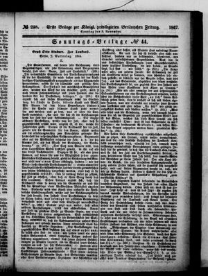 Königlich privilegirte Berlinische Zeitung von Staats- und gelehrten Sachen vom 03.11.1867