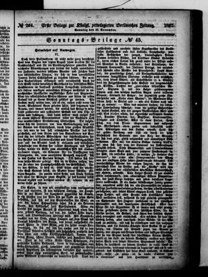 Königlich privilegirte Berlinische Zeitung von Staats- und gelehrten Sachen on Nov 10, 1867