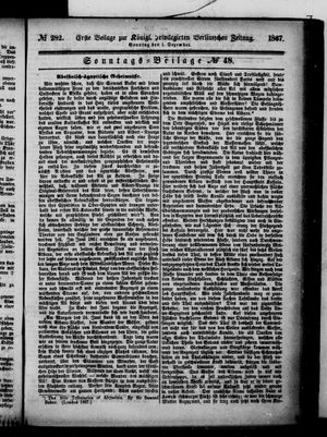 Königlich privilegirte Berlinische Zeitung von Staats- und gelehrten Sachen on Dec 1, 1867