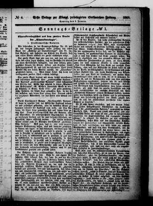 Königlich privilegirte Berlinische Zeitung von Staats- und gelehrten Sachen vom 05.01.1868