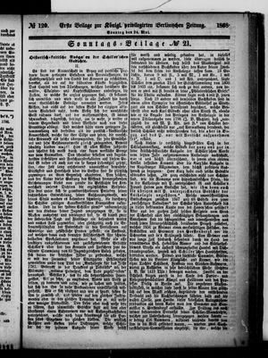 Königlich privilegirte Berlinische Zeitung von Staats- und gelehrten Sachen on May 24, 1868