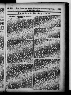 Königlich privilegirte Berlinische Zeitung von Staats- und gelehrten Sachen vom 11.10.1868