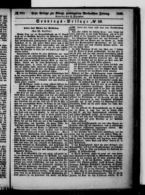 Königlich privilegirte Berlinische Zeitung von Staats- und gelehrten Sachen vom 13.12.1868