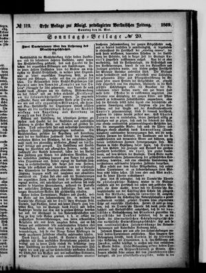 Königlich privilegirte Berlinische Zeitung von Staats- und gelehrten Sachen vom 16.05.1869