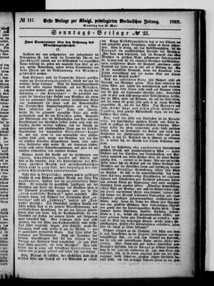 Königlich privilegirte Berlinische Zeitung von Staats- und gelehrten Sachen vom 23.05.1869
