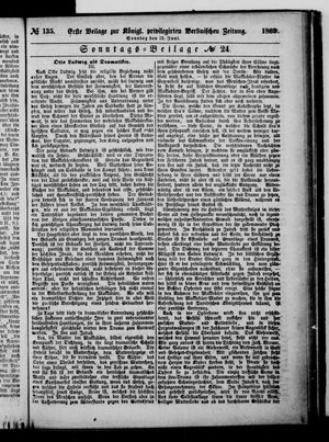 Königlich privilegirte Berlinische Zeitung von Staats- und gelehrten Sachen on Jun 13, 1869