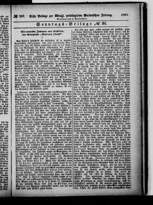 Königlich privilegirte Berlinische Zeitung von Staats- und gelehrten Sachen vom 05.09.1869
